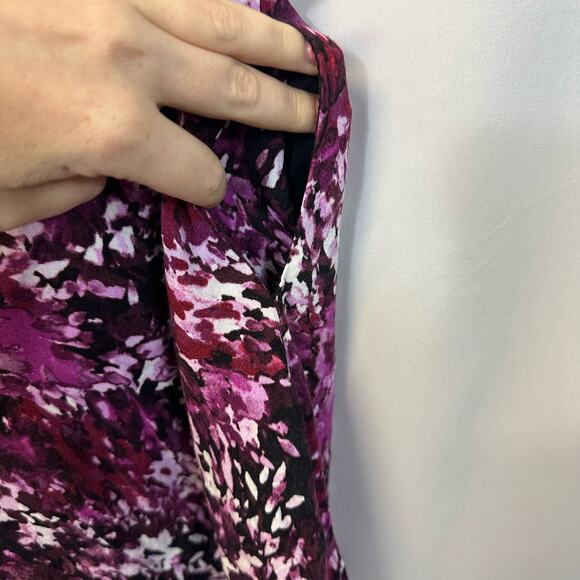 White House Black Market Pink Floral Flounce Mini Skirt Y2K Pockets 0 - Picture 6 of 7